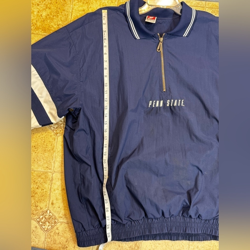 VTG 90s Nike NCAA Penn State Nittany Lions 1/4 Zip Pullover Jacket Adult XL - Picture 8 of 14